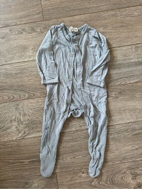 Kyte BABY Light Grey Footed One-Piece Pajama